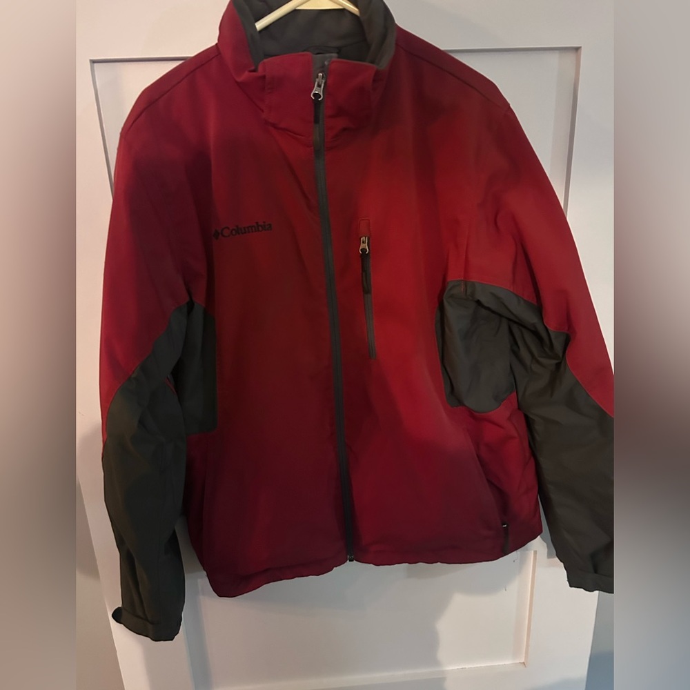 Columbia Men’s Red and Gray winter coat